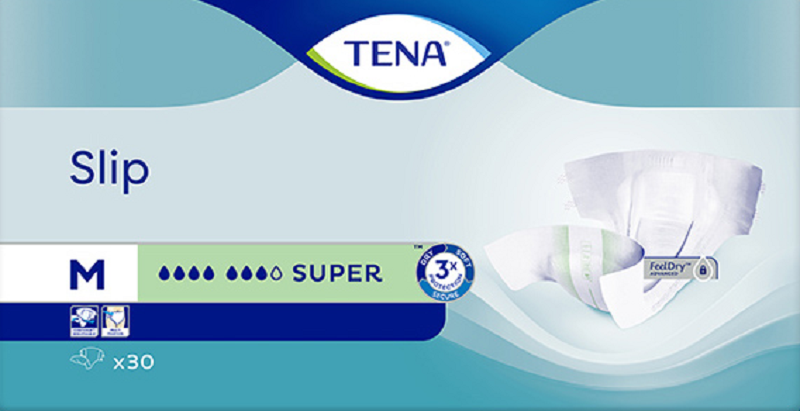 Tena підгузники для дорослих Slip Super Medium 70-120см 30шт